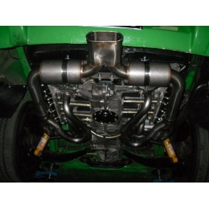 SCHALLDÄMPFER AUSPUFFKLEMME ANSA PR911G4 ZENTRALE AUSLASS PORSCHE 911 STEEL