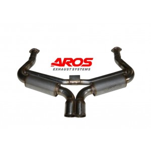 TERMINALE SCARICO SILENZIATORE ANSA PR911G4-OC611SC PORSCHE 911 ACCIAIO