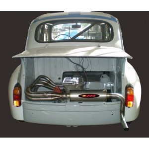 SCARICO COMPLETO COLLETTORE E TERMINALE PER FIAT ABARTH 600 RADIALE ACCIAIO INOX