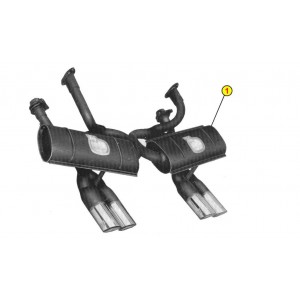 SCHALLDÄMPFER AUSPUFFKLEMME ANSA PR 0120 PORSCHE 365 B 1600 90PS 1960 1963