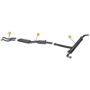 ANSA AUSPUFFROHRE VORNE 0882 MASERATI INDY 4.7 1970 1972