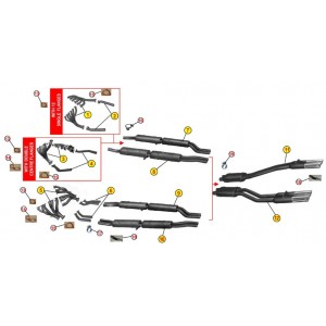 COLLETTORI DI SCARICO ANSA FR 0491 FERRARI 250 GT SPIDER CALIFORNIA 1959 1963