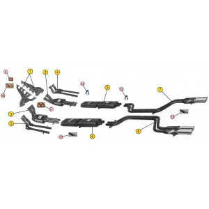 MANIFOLD EXHAUST MANIFOLD GROUP ANSA FR 0681 FERRARI GTB 4 GTS 4 NART 66 68