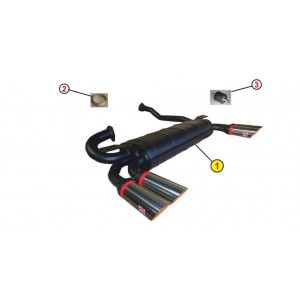 COLLETTORE SCARICO POSTERIORE ANSA FR1911 FERRARI 308 GTBI GTSI 2V USA MODEL 81 82