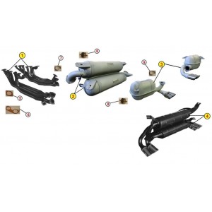 SPORT AUSPUFF SCHALLDÄMPFER ANSA FR 2320 FERRARI 512 BB 1976 1981