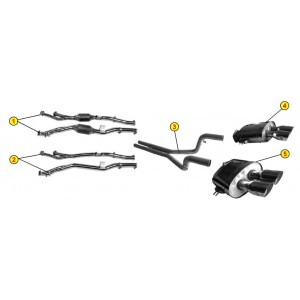 AUSPUFFSYSTEME ZUGELASSEN FÜR FERRARI 550 MARANELLO BARCHETTA 1996 2001