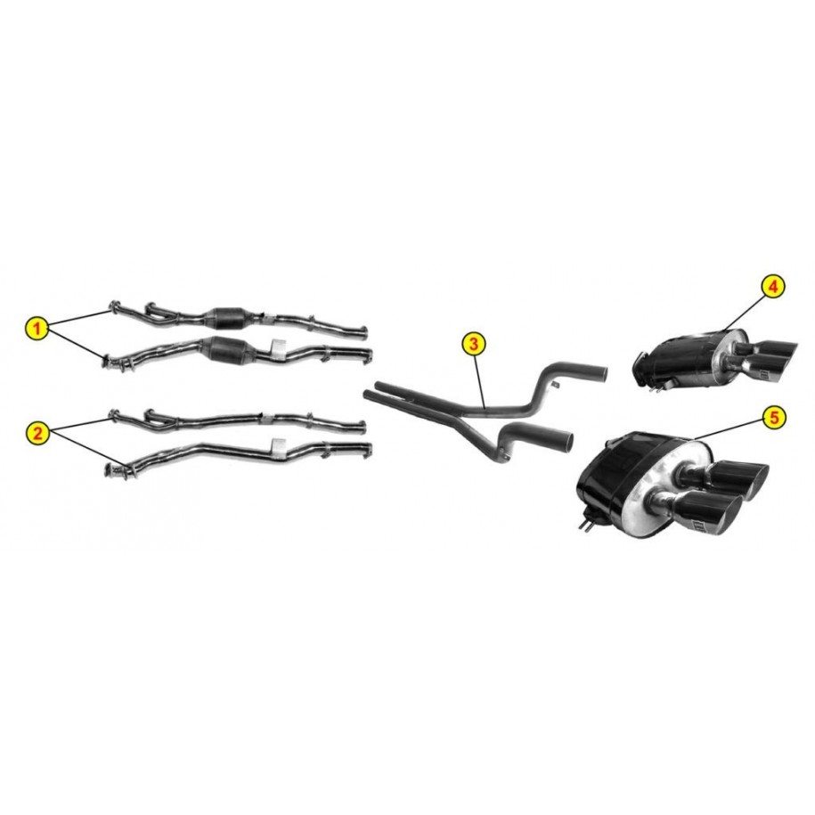 AUSPUFFSYSTEME ZUGELASSEN FÜR FERRARI 550 MARANELLO BARCHETTA 1996 2001