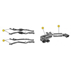 ANSA FR 5424 AUSPUFFROHRE ZUGELASSEN FERRARI 612 SCAGLIETTI 2004 2011