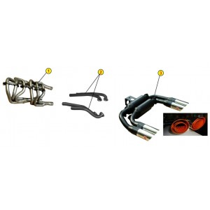 INTERMEDIATE EXHAUST PIPES ANSA LM 1786 LAMBORGHINI COUNTACH LP 400 73 77