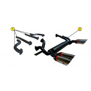 TERMINALE SCARICO SILENZIATORE ANSA LM 2620 LAMBORGHINI COUNTACH 4V 25° EUROPA