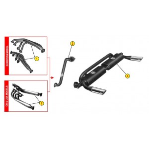 SILENCER EXHAUST TERMINAL ANSA LM 1427 LAMBORGHINI JALPA P350 1981 1988