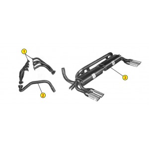 ZWISCHENAUSPUFFROHRE ANSA LM 1324 LAMBORGHINI URRACO P200 1974 1979