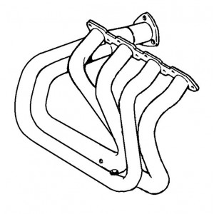 MANIFOLD EXHAUST MANIFOLD ANSA FR 3201 - 3211 FERRARI MONDIAL AND CABRIO 4V 82 85
