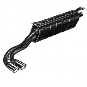 SILENZIATORI TERMINALI DI SCARICO FR 3827-3837 FERRARI TESTAROSSA NON CAT. 84 92