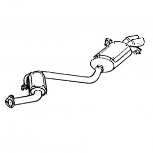 SILENCER EXHAUST TERMINALS ANSA MA 4407 MA 4417 MASERATI SHAMAL 1989 1995