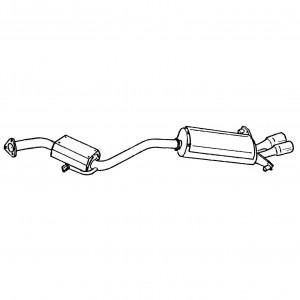 SILENCER EXHAUST TERMINALS ANSA MA 4407 MA 4417 MASERATI SHAMAL 1989 1995