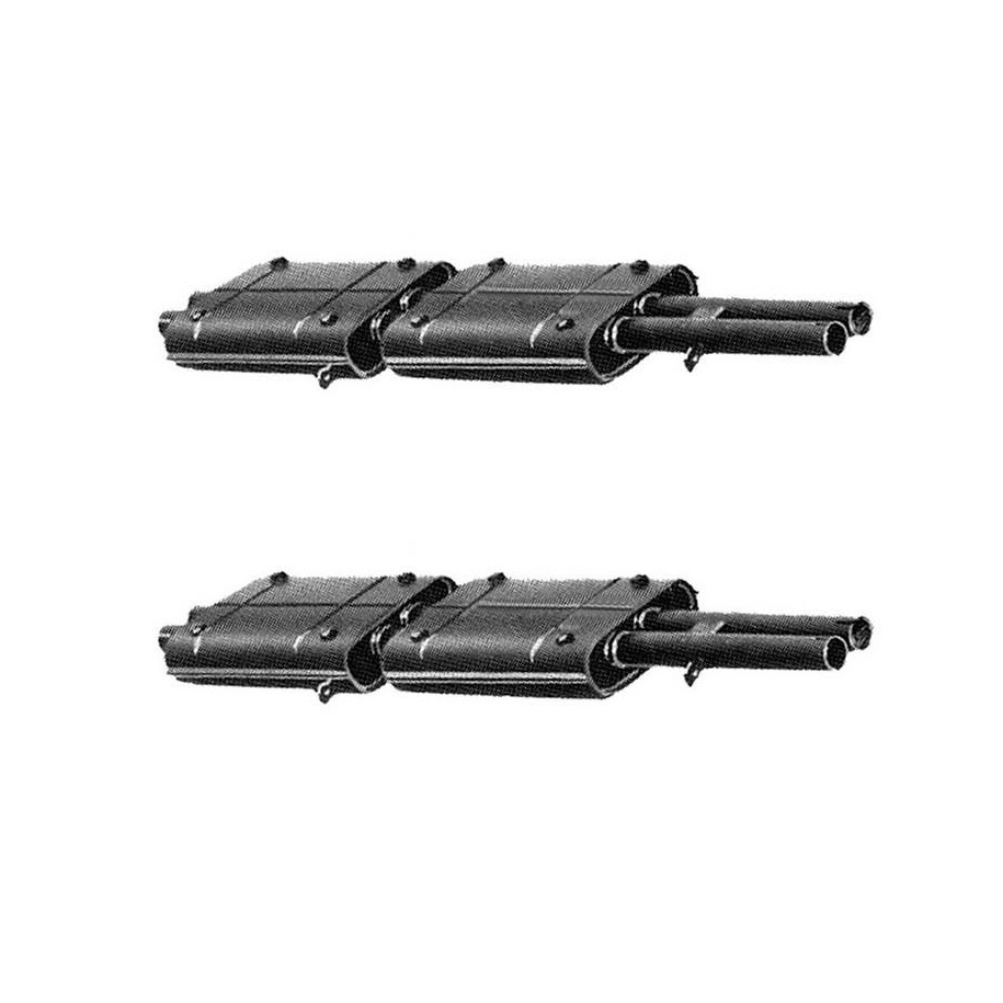 Paar originale Ansa Schalldämpfer fr 0825