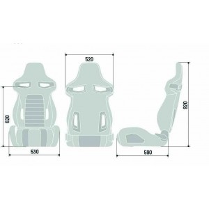 Sparco R333 Sedile Stradale Nero 009011