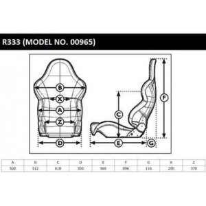 Sparco R333 Sports Road Seat Black-Gray-Red 00965