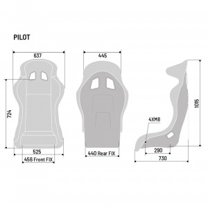 Sparco Pilot Qrt Sedile Racing Sportivo Vetroresina Tessuto 008018Rnr