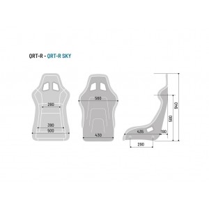 Sparco Qrt-R Sky Sport Racing Sitz Fiberglas 008012Rnrsky