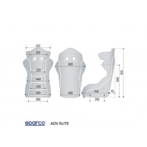 Sparco Adv Elite Sedile Racing Sportivo Carbonio Tessuto 00849Znr