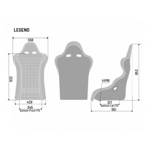 Sparco Legend Martini Racing Sport Seat Carbon Fabric 008021Zmrgr