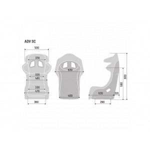 Sparco Adv-Sc Sport Racing Sitz Carbon Stoff 008020Znr