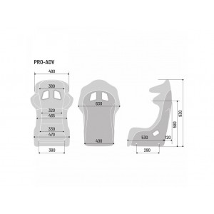 Sparco Pro Adv Sedile Racing Sportivo Carbonio Tessuto 008095Znr