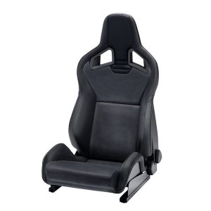 RECARO SPORTSTER CS SEAT COPILOT RACING BLACK LEATHER HEATED