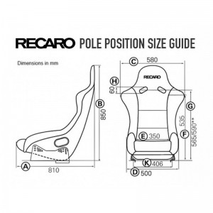 RECARO POLE POSITION ABE SITZ FIBERGLAS KUNSTLEDER GRAU