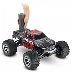 Traxxas Revo Txx53097-3 Voiture Rc 3.3 4Wd Nitro Monster Truck - Rouge Tsm