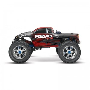 Traxxas Revo Txx53097-3 Voiture Rc 3.3 4Wd Nitro Monster Truck - Rouge Tsm
