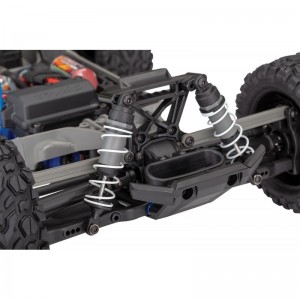 Traxxas Rustler Txx67064-1 Voiture Miniature Rc 4Wd Rtr Bleu Brossé