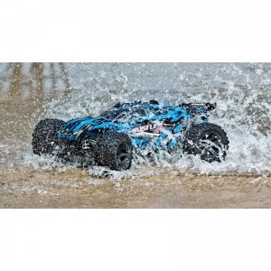 Traxxas Rustler Txx67064-1 Rc Model Car 4Wd Rtr Brushed Blue