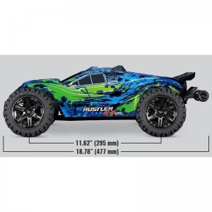 Traxxas Rustler Txx67076-4 Voiture Rc Vxl 4Wd Brushless Tsm