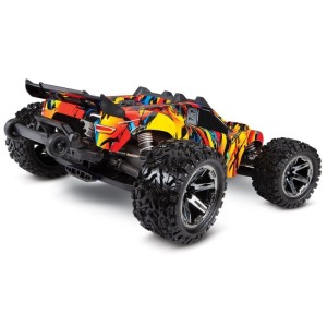 Traxxas Rustler txx67076-4-slrf Modellauto VXL 4WD bürstenlos TSM – Sonneneruption