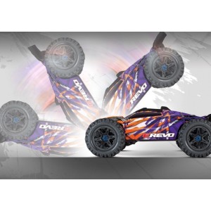Traxxas E-revo TXX86086-4 RC Modellauto 2.0 VXL 6s bürstenloser Solar Flare