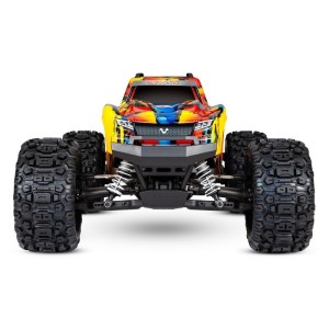 Traxxas TXX90076-4-SLRF Automodello hoss 4wd monster truck 1:10 brushless vxl-3s tsm - solar flame