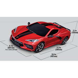 Traxxas TXX93054-4 RC Modellauto 4-tec 3.0 Chevrolet Corvette Stingray schwarz