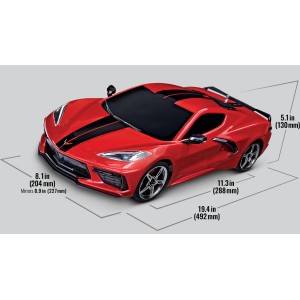 Traxxas TXX93054-4 Automodello 4-tec 3.0 chevrolet corvette stingray blu