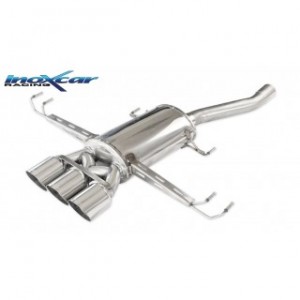 Zentraler hinterer Auspuff 3 x Durchmesser 100 Racing Inoxcar Honda Civic Type-R 2.0I 320Cv 2017