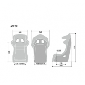 Sedile Sparco in carbonio ultraleggero Adv-Sc 008020ZNR