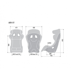 Sedile Sparco Adv-Xt (Fia 8855-2021) Vetroresina 008032FNR