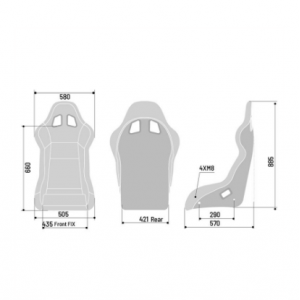 Sedile Sparco Evo L Qrt X Vetroresina 008013XNR