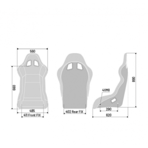 Sedile Sparco Evo Qrt X Vetroresina 008007XNR