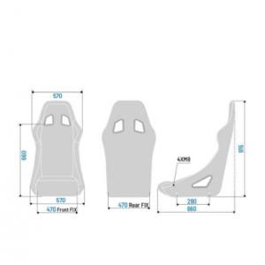Sedile Sparco Sprint L acciaio 008234L