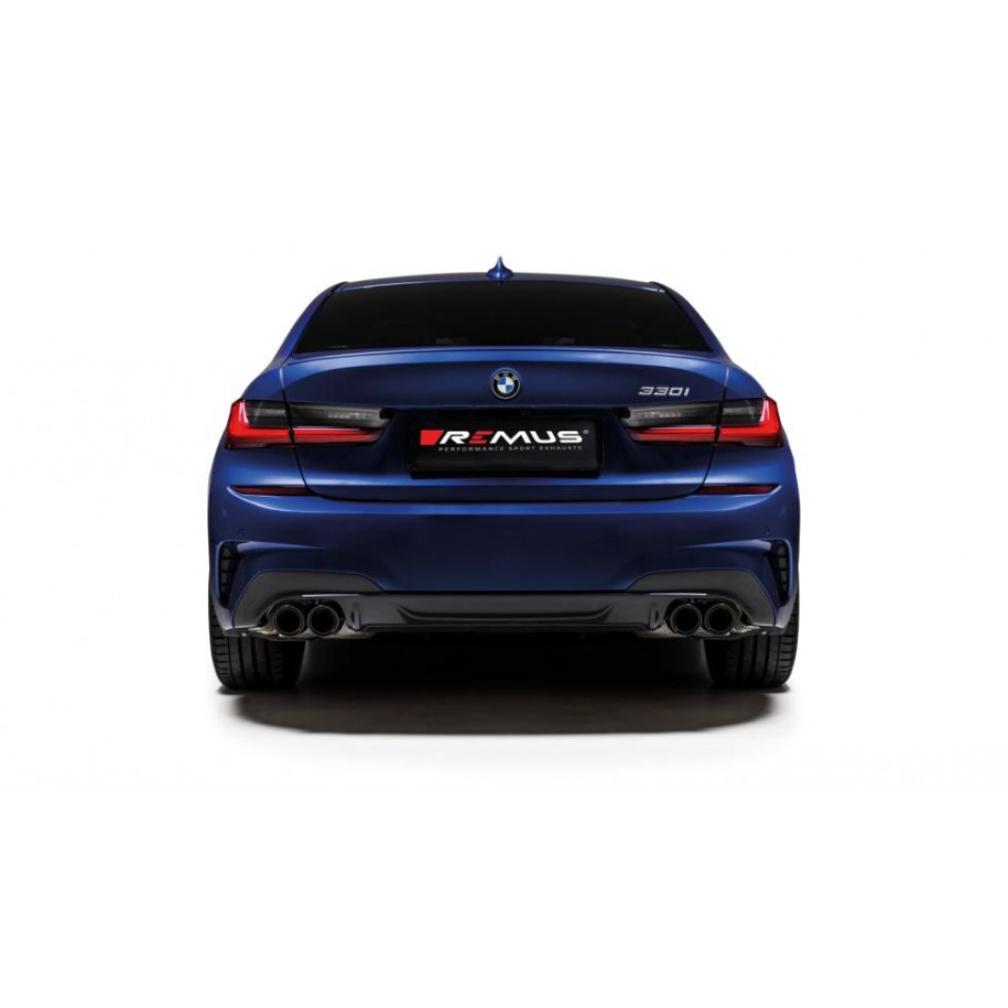 Scarico Sportivo Posteriore Remus Per BMW Serie 3 G20, Berlina G3L 2.0l Turbo, 330i xDrive 190kW 10/2018