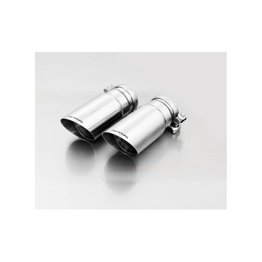 Set Terminali Di Scarico LR 76 mm Angolati Remus Per Mercedes Cla TypE C117 2.0l, CLA 250  FWD 155kW 2013